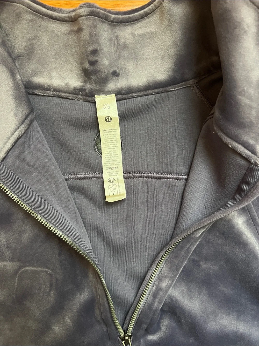 lululemon athletica Plush Half-Zip Teddy Pullover — Slate Blue